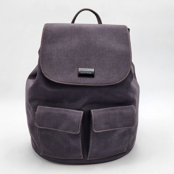 CitySac Gray Nylon Backpack - Picture 1 of 9